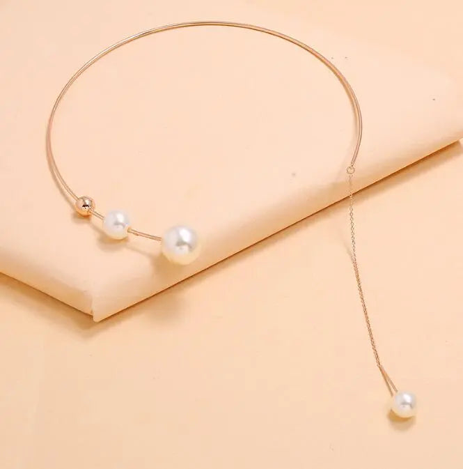 Pearl Tassel Necklace Women Trendy Niche Design Collar Temperament All-Match Necklace Jewelry eprolo