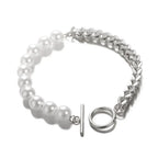 Spiked Pearl Bracelet for Women | Edgy Pearl & Metal Statement Jewelry Jewelry Zendrop