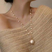 Hand Woven Baroque Pearl Necklace Pretty in Pearls