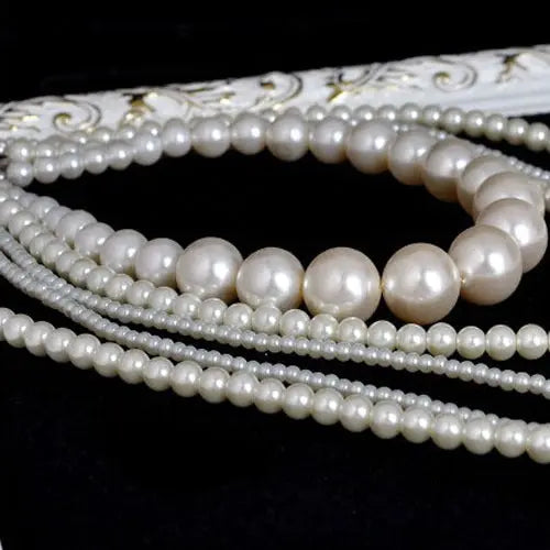 Women's Long Layered Chains / Pearl Strand / Long Necklace Multilayer, Normal Length White Fashionable Necklaces Jewelry eprolo