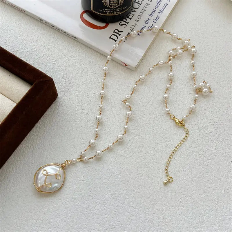 Hand Woven Baroque Pearl Necklace Pretty in Pearls