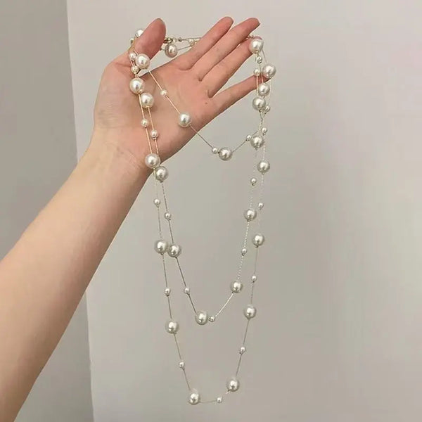 French Style Multi Layer Imitation Pearl Necklace Pretty in Pearls