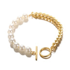 Spiked Pearl Bracelet for Women | Edgy Pearl & Metal Statement Jewelry Jewelry Zendrop