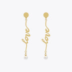 Earring With Pearl Gold Color For Women Stainless Steel Earrings Trendy Simple Fashion Jewelry eprolo