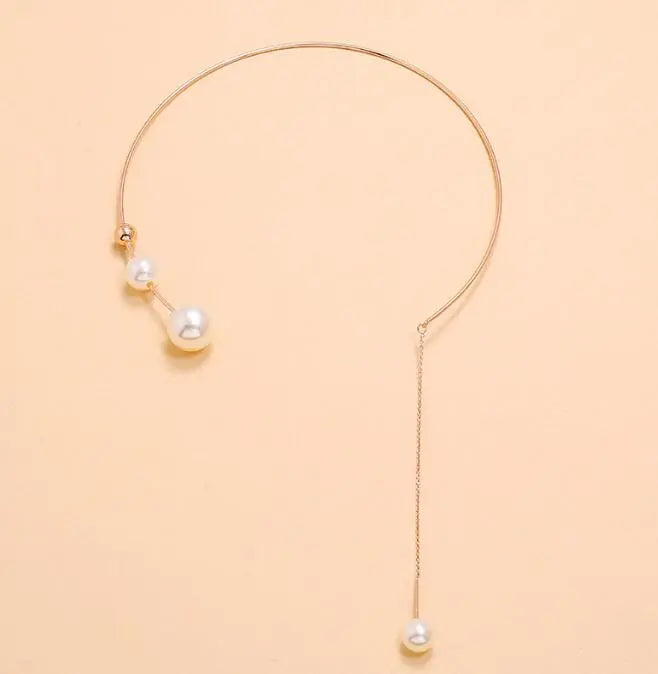 Pearl Tassel Necklace Women Trendy Niche Design Collar Temperament All-Match Necklace Jewelry eprolo