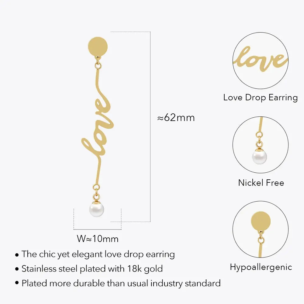Earring With Pearl Gold Color For Women Stainless Steel Earrings Trendy Simple Fashion Jewelry eprolo