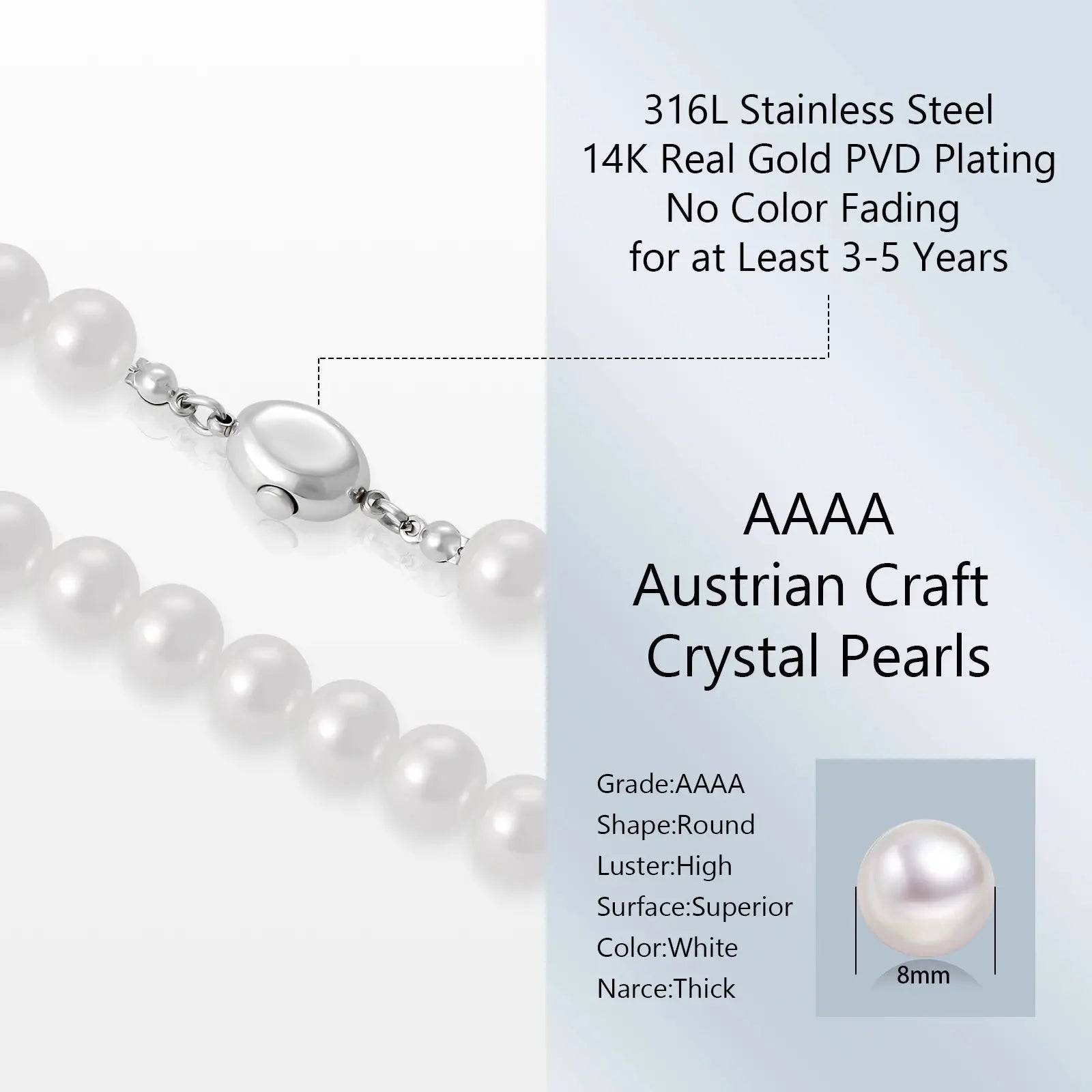 Pearl Choker Necklace for Women Pretty in Pearls