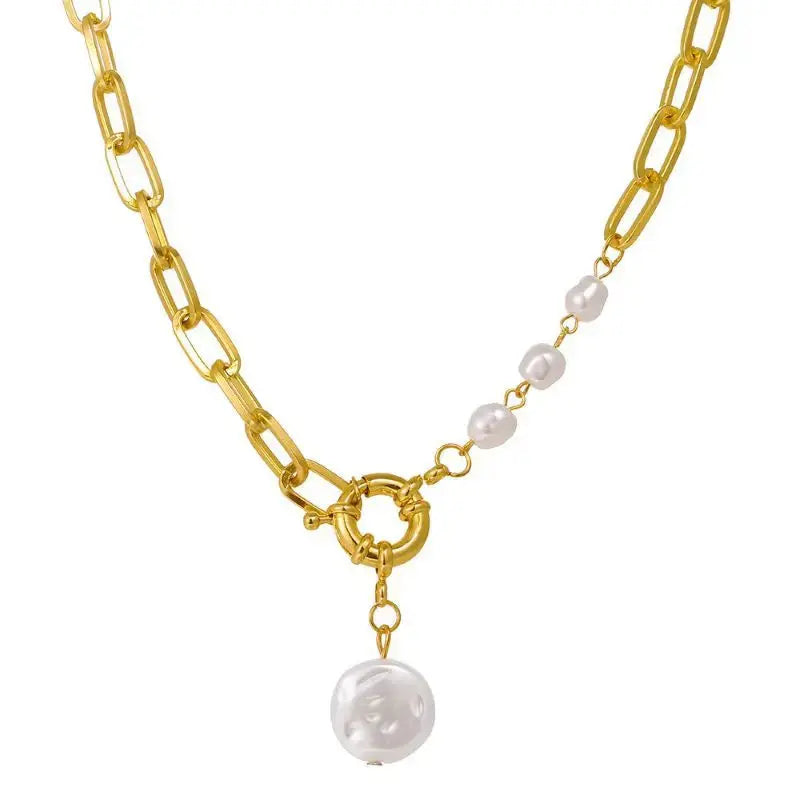 Baroque Pearl Pendant Necklace Pretty in Pearls