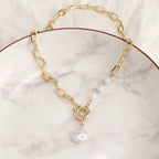 Baroque Pearl Pendant Necklace Pretty in Pearls
