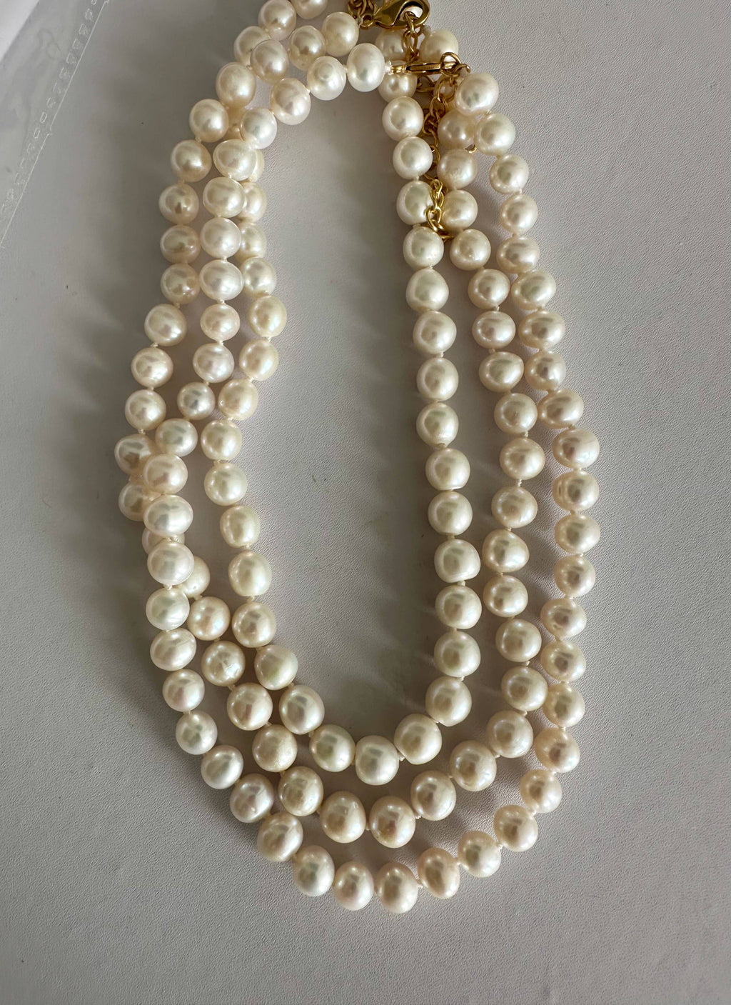 Knotted Pearls Necklace | Pearl Necklace | Beaded Necklace