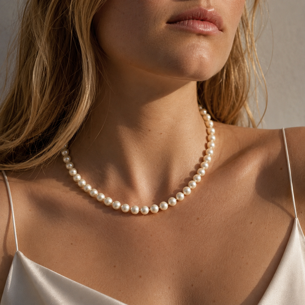 Knotted Pearls Necklace | Pearl Necklace | Beaded Necklace