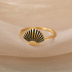Vintage Shell Rings Jewelry Zendrop