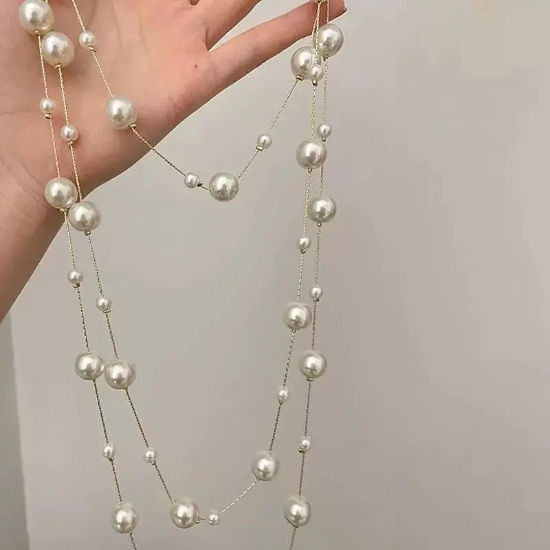 French Style Multi Layer Imitation Pearl Necklace Pretty in Pearls